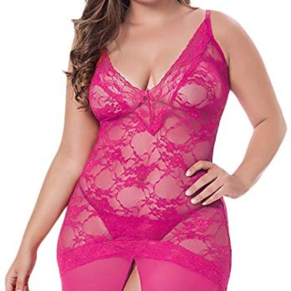 Sexy Plus Size Lingerie for Women Split Maxi Long - Picture 8 of 8